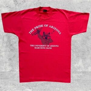 Vtg 90s University of Arizona NCAA Marching Band T-shirt Screen Stars L fits M